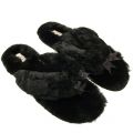 Womens Black Fluff Flip Flop II Slippers 16584 by UGG from Hurleys