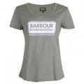 Womens Khaki Marl Track S/s T Shirt 21871 by Barbour International from Hurleys