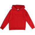 Boys Red Branded Hooded Sweat Top 13283 by BOSS from Hurleys