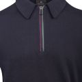 Mens Dark Navy Cycle Stripe Trim S/s Polo Shirt 101680 by PS Paul Smith from Hurleys