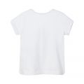 Girls White Diamante Flower S/s T Shirt 82320 by Mayoral from Hurleys