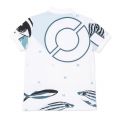Boys White Graphic S/s Polo Shirt 90228 by Kenzo from Hurleys