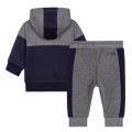 Toddler Medium Grey Colourblock Hooded Tracksuit 93679 by BOSS from Hurleys
