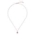 Womens Rose Gold/Silver Elvina Enamel Mini Button Pendant Necklace