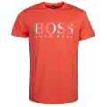 Mens Light Red Big Logo Beach S/s T Shirt 23437 by BOSS from Hurleys