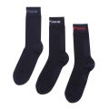 Mens Black Logo Band 3 Pack Socks 106026 by Emporio Armani from Hurleys