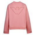 Womens Pink Embroidered Logo Sweat Top 47982 by Emporio Armani from Hurleys