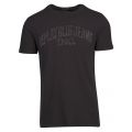 Mens Black Washed Logo S/s T Shirt 41149 by Replay from Hurleys