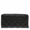 Womens Black Licia Quilted Zip Around Purse 37900 by Valentino from Hurleys