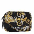 Womens Black Baroque Nylon Camera Bag 75844 by Versace Jeans Couture from Hurleys