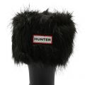 Womens Black Original Tall Faux Fur Socks 80189 by Hunter from Hurleys