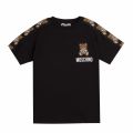 Boys Black Toy Tape S/s T Shirt 47370 by Moschino from Hurleys