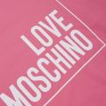 Womens Pink Logo Box S/s T Shirt 21408 by Love Moschino from Hurleys
