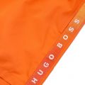 Mens Bright Orange Seabream Taped Logo Swim Shorts 26783 by BOSS from Hurleys