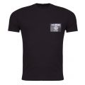 Mens Black PU Badge Slim S/s T Shirt 26882 by Love Moschino from Hurleys