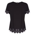 Womens Black/Silver Embellished S/s T Shirt 27490 by Michael Kors from Hurleys