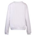 Womens White/Pink Drip Logo Sweat Top 57954 by Love Moschino from Hurleys