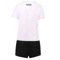 Womens White/Black Heritage Lounge T Shirt + Short Set 109004 by Calvin Klein from Hurleys