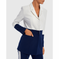 Womens Navy/Ivory Yavin Blazer 38442 by Forever Unique from Hurleys