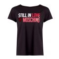 Womens Black Still In Love S/s T Shirt 31620 by Love Moschino from Hurleys