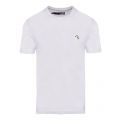 Mens Optical White Small Metal Peace Slim Fit S/s T Shirt 43112 by Love Moschino from Hurleys
