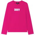 Kids Rose Peps Bright L/s T-Shirt 111279 by DKNY from Hurleys