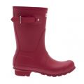 Original Womens Red Short Wellington Boots 26063 by Hunter from Hurleys