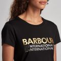 Womens Black Trackrace S/s T Shirt 56339 by Barbour International from Hurleys