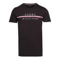 Mens Black Corp Split Logo S/s T Shirt 52820 by Tommy Hilfiger from Hurleys