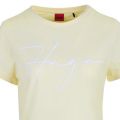 Womens Pastel Yellow The Slim Tee 17 S/s T Shirt 108114 by HUGO from Hurleys