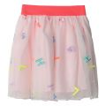 Girls Rose Embroidered Letters Net Skirt 85138 by Billieblush from Hurleys