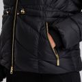 Womens Black Island Hooded Quilted Jacket 46665 by Barbour International from Hurleys