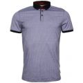 Mens Navy Chapmun Geometric S/s Polo Shirt 9758 by Ted Baker from Hurleys