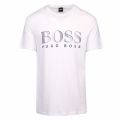 Mens Off White Big Logo Beach S/s T Shirt 37729 by BOSS from Hurleys