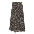 Womens Black Floral Tiered Floral Midi Skirt 87709 by Tommy Jeans from Hurleys