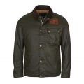 Mens Sage Green Workers Waxed Jacket 97475 by Barbour Steve McQueen Collection from Hurleys