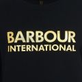 Womens Black Reine Overlayer Sweat Top 94110 by Barbour International from Hurleys