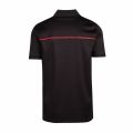 HUGO Mens Black Daxham Jersey Zip S/s Polo Shirt 74161 by HUGO from Hurleys