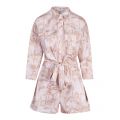 Womens Light Pink Riiaana Utility Printed Playsuit 88634 by Ted Baker from Hurleys