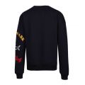 Mens Navy Printed Logo Arm Sweat Top 92321 by Paul And Shark from Hurleys