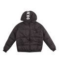 Girls Black Purple Iridescent Reversible Padded Jacket 45356 by DKNY from Hurleys
