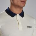 Mens Whisper White Ampere S/s Polo Shirt 56355 by Barbour International from Hurleys