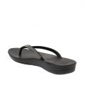Womens Black Iqushion Sparkle Flip Flops 73314 by FitFlop from Hurleys