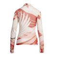 Womens Natural/Red Diliona Print Mesh L/s T Shirt 84040 by HUGO from Hurleys