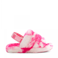 Kids Rose/Seashell Fluff Yeah Slide Marble (12-5) 98044 by UGG from Hurleys