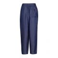 Womens Blue Chambray Trousers 86419 by Emporio Armani from Hurleys