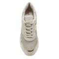 Womens Pale Gold Monroe Glitter Mesh Trainers 52696 by Michael Kors from Hurleys