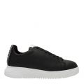 Mens Black Icon Trainers 84252 by Emporio Armani from Hurleys