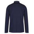 Mens Navy Leopard Woven Collar L/s Polo Shirt 35987 by Ted Baker from Hurleys