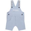 Baby Pale Blue Branded Dungarees 104576 by BOSS from Hurleys